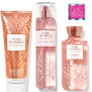Bath Body Works Pure Wonder Full size Set